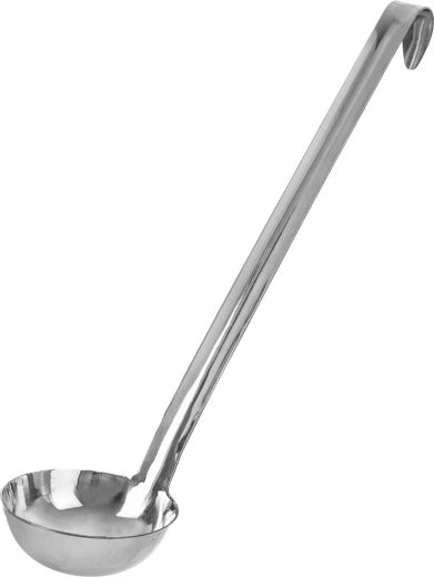 Cucharón de acero inoxidable 75 ml, 29 cm
