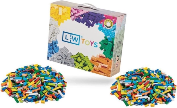 Bloques de construcción L-W Toys set básico 2000 piezas (mezcla de bloques ligeros y pesados)