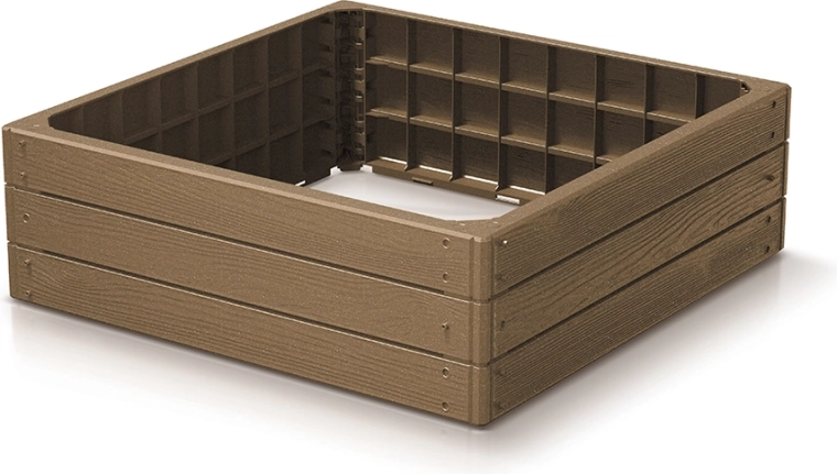 Bancal de jardín elevado BASE WOODY ECO WOOD 75,6 × 75,6 × 25 cm – naturo eco