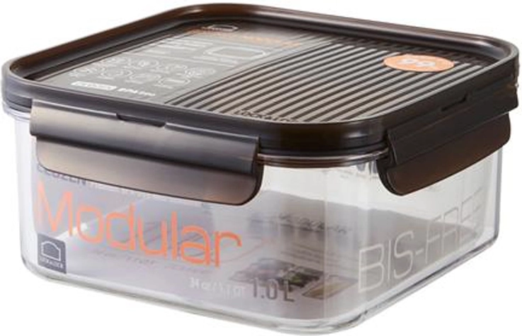 Recipiente cuadrado Bisfree Modular 1 l