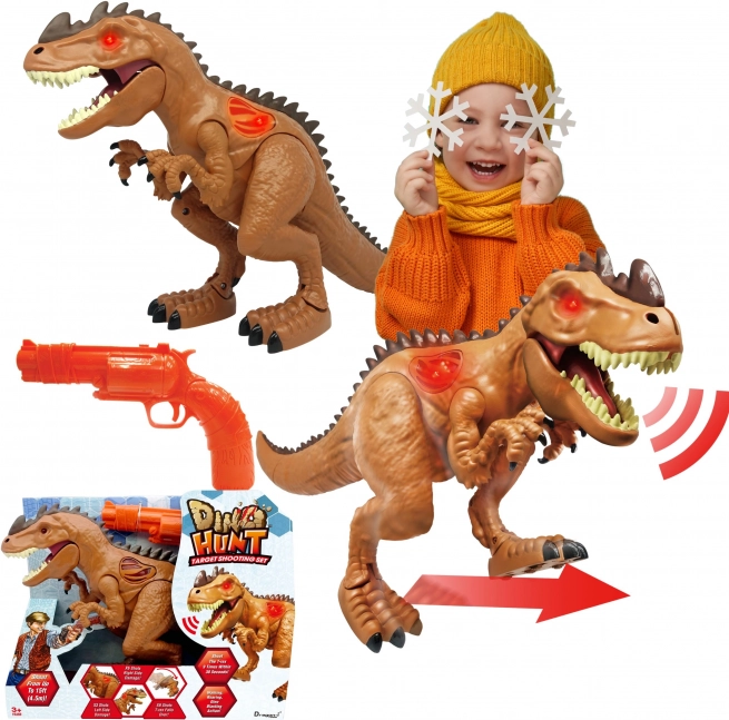 Set de tiro interactivo con dinosaurio Dino Hunt