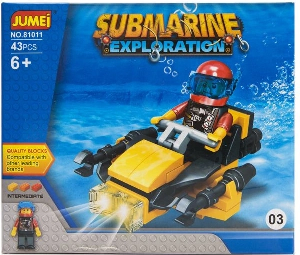 Set de construcción Jumei expedición submarina 43 piezas (Submarine Exploration)