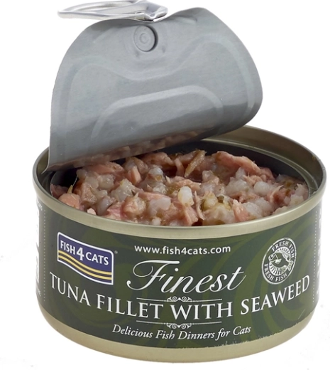 Conserva para gatos de atún con algas marinas 70 g