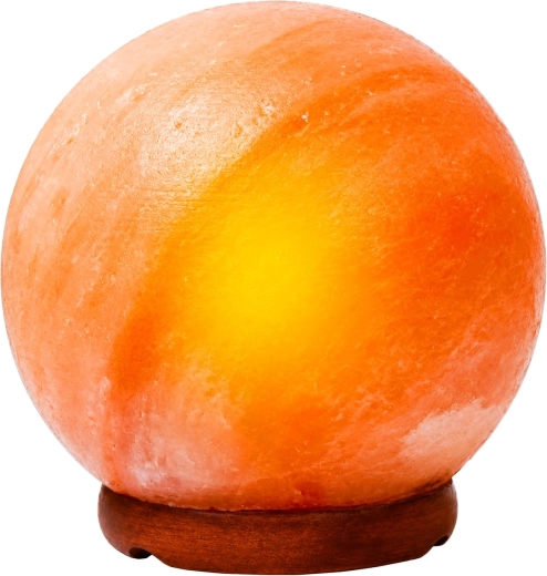 Lámpara de sal himalaya decorativa Renew Force con forma de esfera, 3 kg