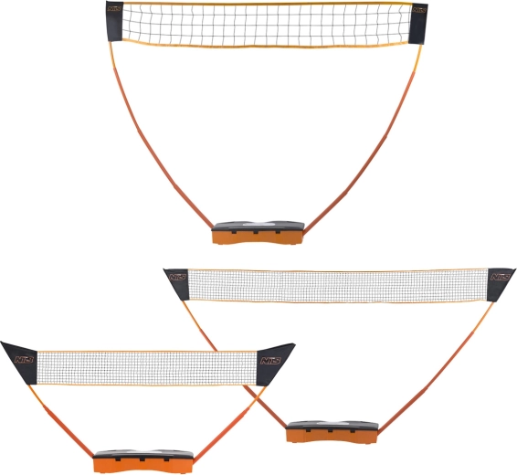 Red plegable y ajustable 3 en 1 NILS para bádminton, tenis y voleibol