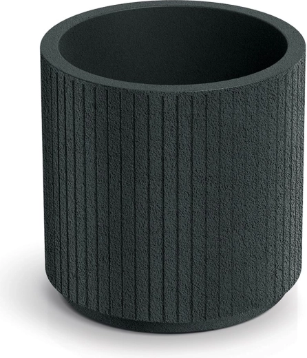 Macetero Coro Round 30 cm gris oscuro