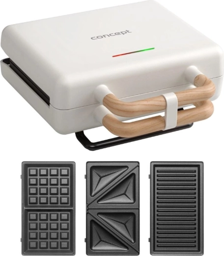Sandwichera 3 en 1 Concept SV3090 blanca