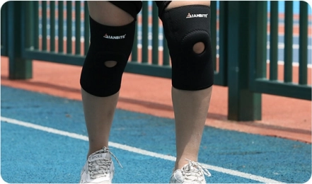 Ortesis de rodilla M – soporte transpirable con rótula abierta