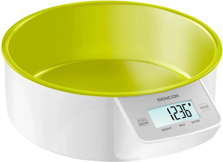 Báscula de cocina Sencor SKS 4004GR con bol verde