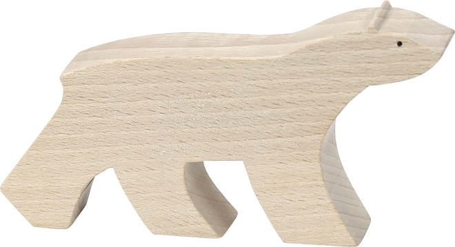 Figura de madera de oso polar Vilac