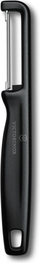 Pelador Victorinox Iota con filo liso, negro