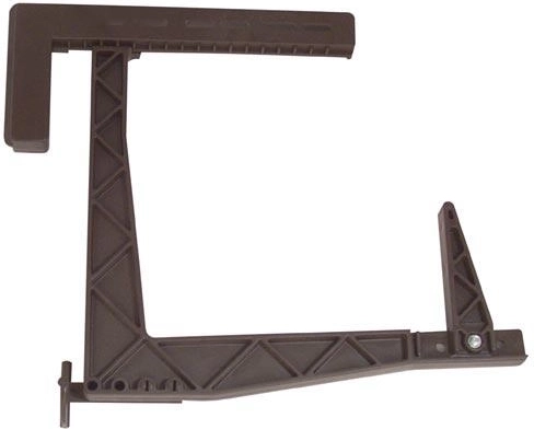 Soporte ajustable para jardineras HERKULES para balcón 18 × 17 cm, marrón