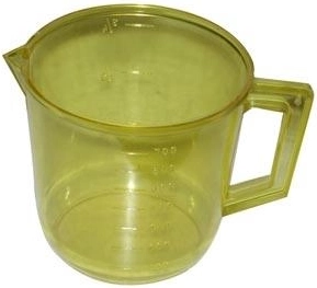 Recipiente para batidora manual 0,75 l, de plástico, transparente
