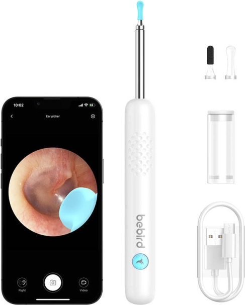 Bebird R1 otoscopio con cámara para limpieza de oídos – blanco