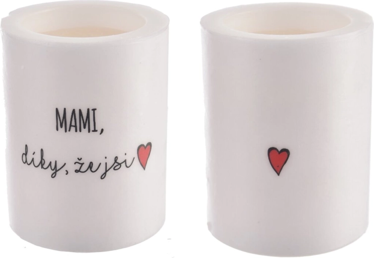 Vela aromática en vaso de vidrio «Mamá, gracias por ser»
