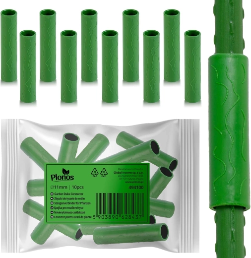 Conectores verdes para varillas de 11 mm – 10 uds.