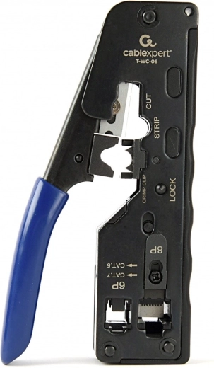 Alicates de crimpado universales para conectores RJ45/RJ12/RJ11 (pass-through)