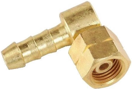 Racor con tuerca G1/4"L para manguera de 8 mm, derivación lateral 90°