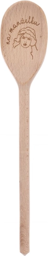 Cuchara de madera con inscripción «Para la esposa» 30 cm