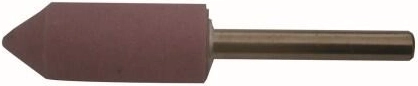 Cuerpo abrasivo cilíndrico con punta 16 × 40 mm, vástago 6 mm, grano 80