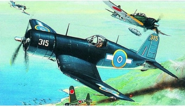 Modelo de avión de plástico F4U-1 Corsair para montar