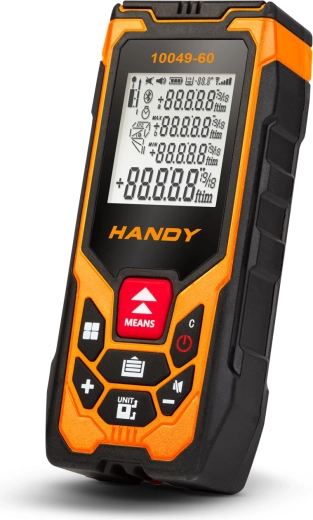 Medidor láser de distancia Handy Tools con alcance de 60 m
