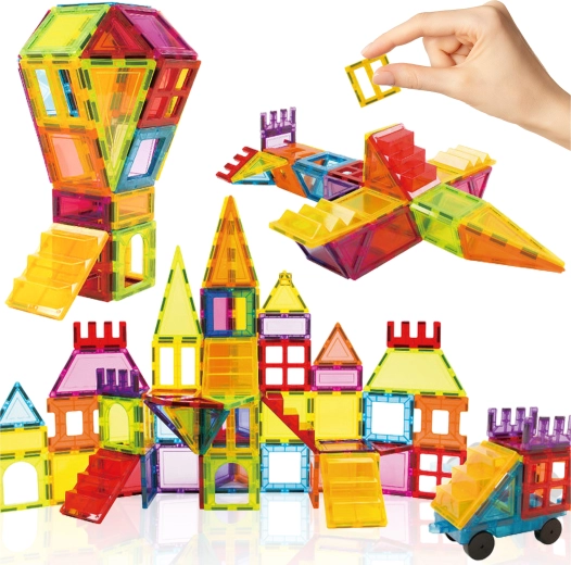 Juego de construcción magnético para niños 85 piezas