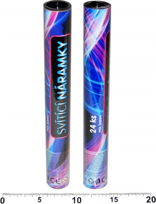 Pulseras luminosas – set de 24 uds en tubo