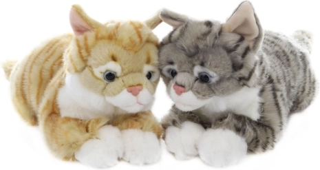 Gato de peluche tumbado 48 cm