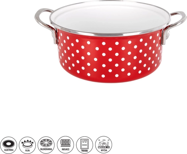 Cacerola esmaltada TEČKA Lem 2,2 l
