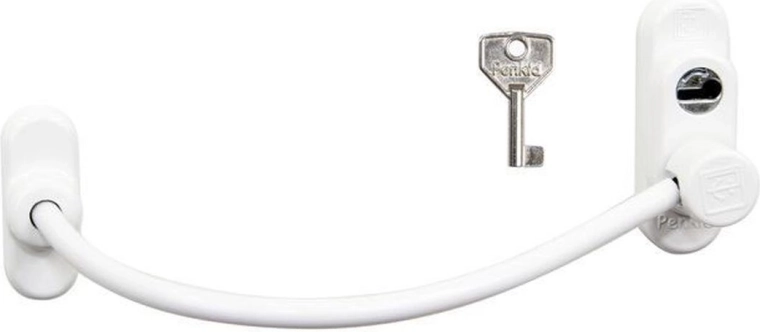 Cerradura de seguridad con cable para ventanas de PVC, aluminio y madera