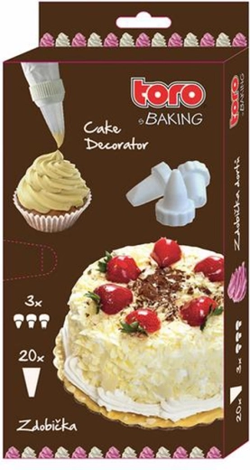 Manga pastelera con juego de boquillas 32 × 17,5 cm, 20 uds