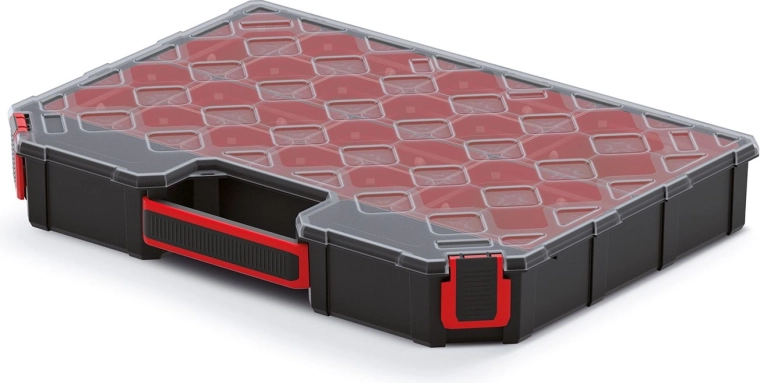 Organizador TAGER con tapa transparente 390 × 284 × 60 mm