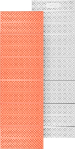 Esterilla de espuma plegable con capa reflectante de aluminio, naranja