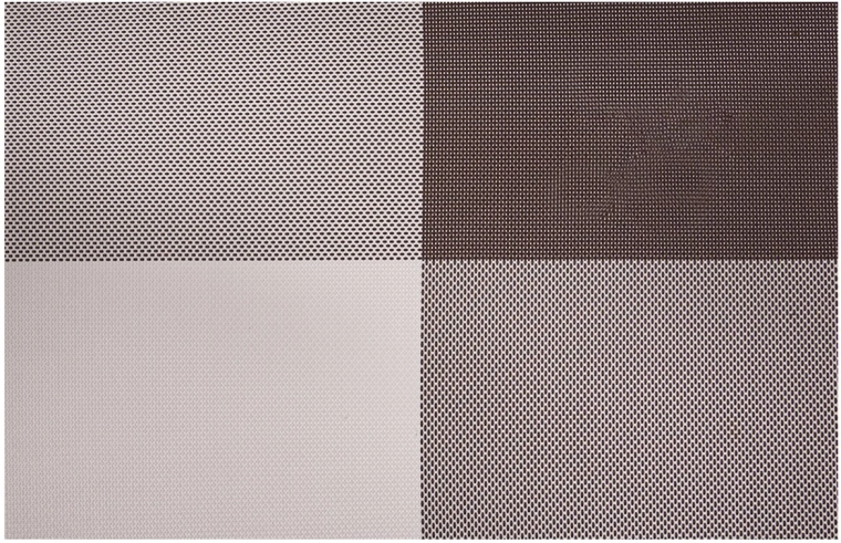 Mantel individual de plástico Cube marrón 45 × 30 cm