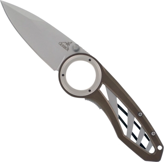 Gerber Remix – navaja de bolsillo con filo liso, mango de aluminio, clip