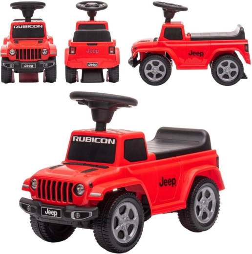 Correpasillos infantil Jeep Rubicon con sonido, rojo