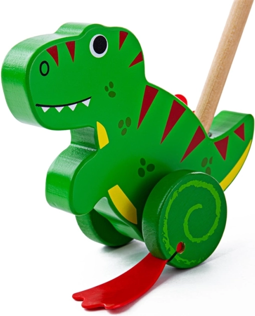 Bigjigs Baby jinete de madera T. rex
