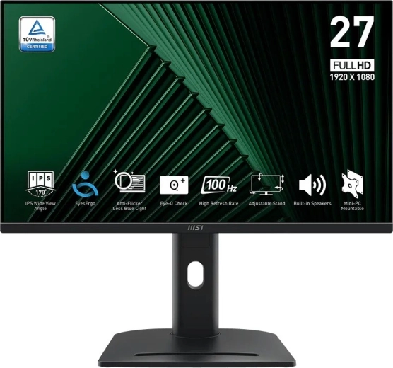 Monitor MSI Pro MP275PG 27" IPS Full HD 100 Hz con soporte ergonómico