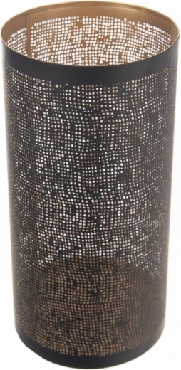 Candelero metálico negro-dorado 30 cm