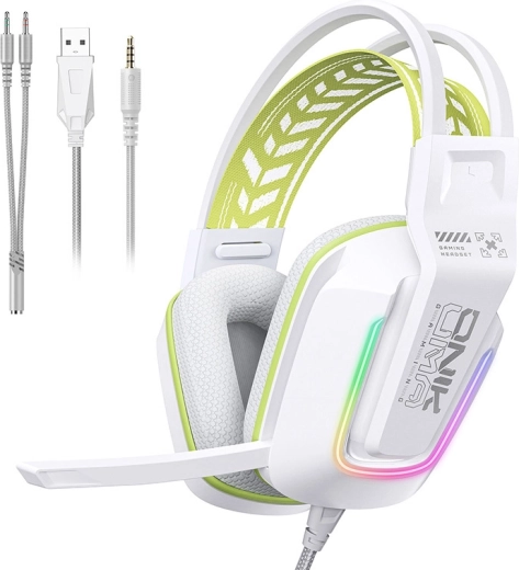 Auriculares gaming Onikuma X13 blancos