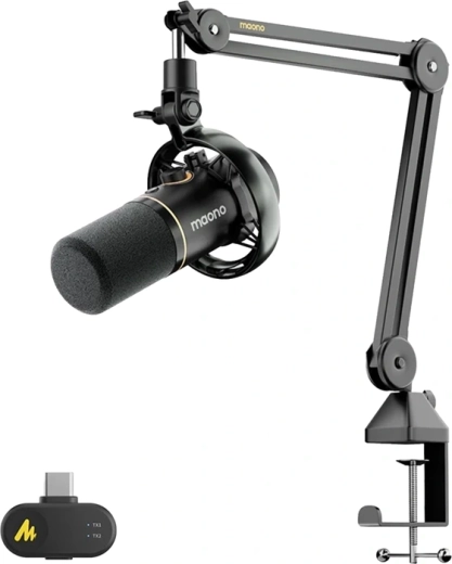 Maono PD200WS micrófono dinámico USB/XLR/2,4 GHz (negro)