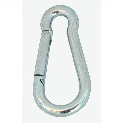 Mosquetón galvanizado 40 × 4 mm, juego de 10 uds