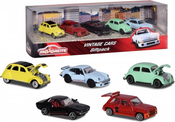 Majorette set de coches clásicos, 5 piezas