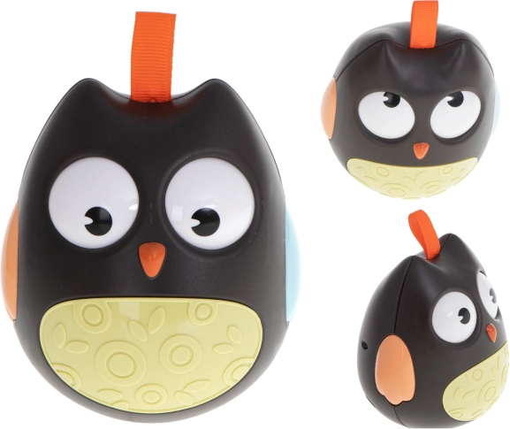 Búho sensorial mecedor para bebés – negro