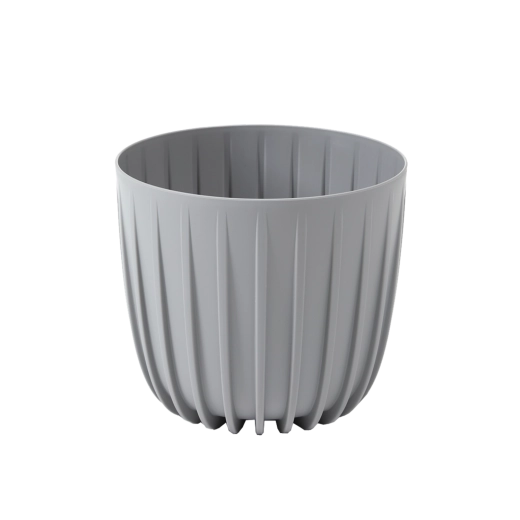Maceta de plástico Mira 18 cm gris