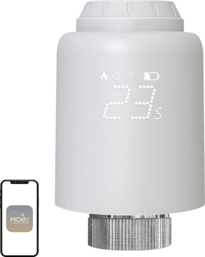 Moes cabezal termostático inteligente ZigBee Tuya ZTRV-PJ-601-MS