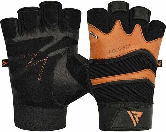 Guantes de entrenamiento de cuero RDX S15, marrones, talla XXL