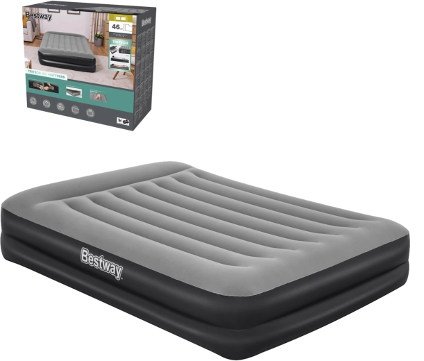Cama hinchable BESTWAY con bomba de CA integrada 203 × 152 × 46 cm