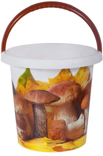 Cubo de plástico decorado de 10 l, motivos variados